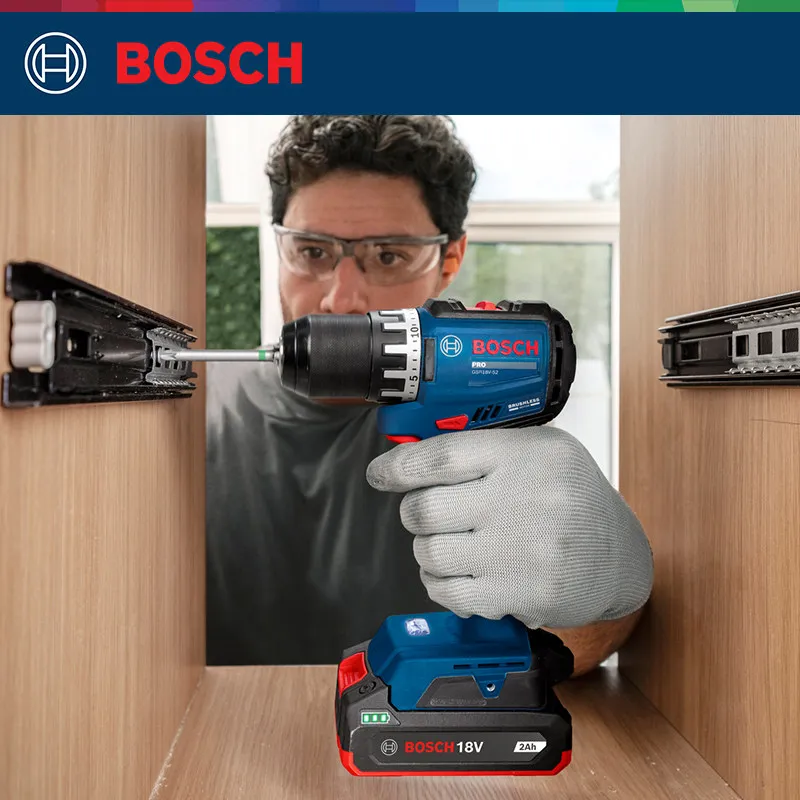 Brushless Cordless Electric Drill 18V - BOSCH GSR 18V-52 PRO Cordless Drill
