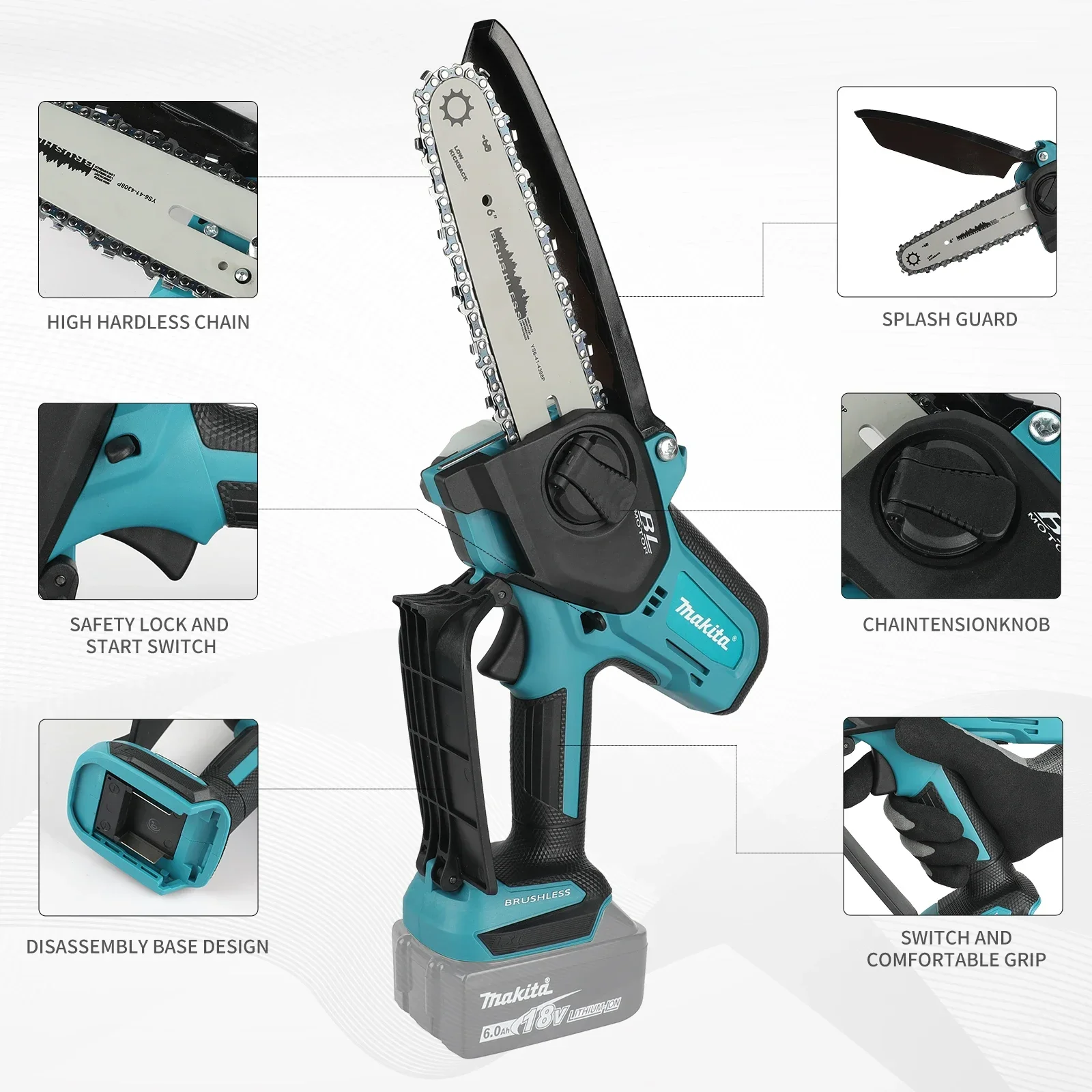 Makita UC286 6 Inch Chain Saw  - Mini Electric Chainsaw 6 Inch 评论和价格