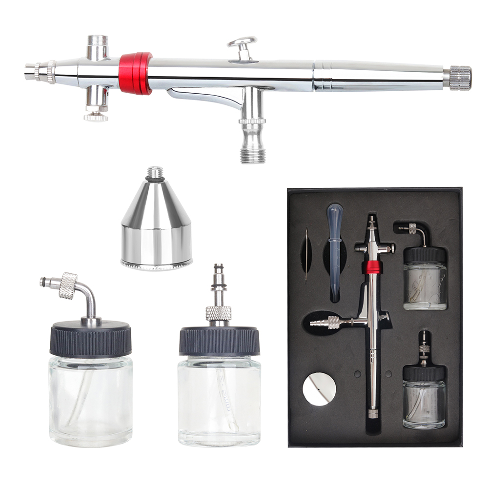 High Capacity Dual Action Rota - Airbrush Kit With Mini Compressor 评论和价格