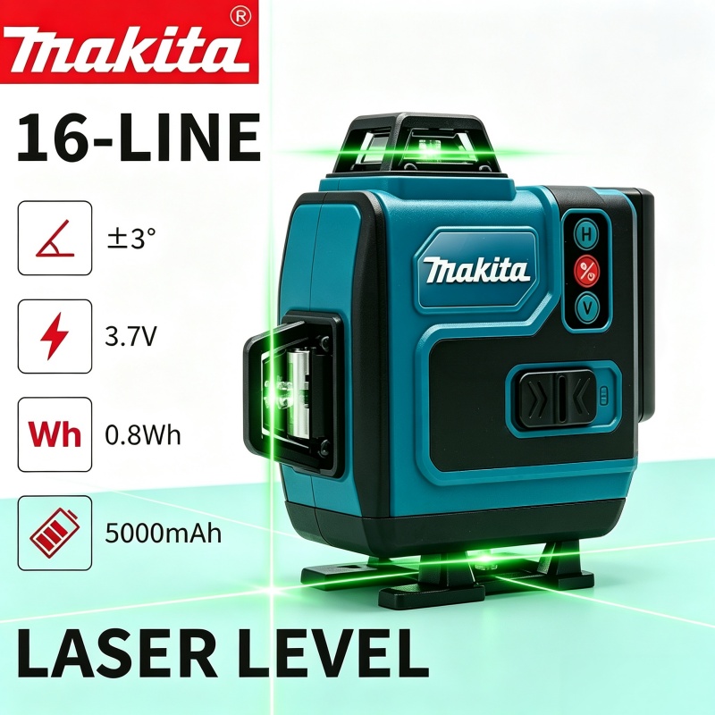 5.0Ah Max Makita 40V Battery M - Laser Level 16 Lines 4D Green 评论和价格