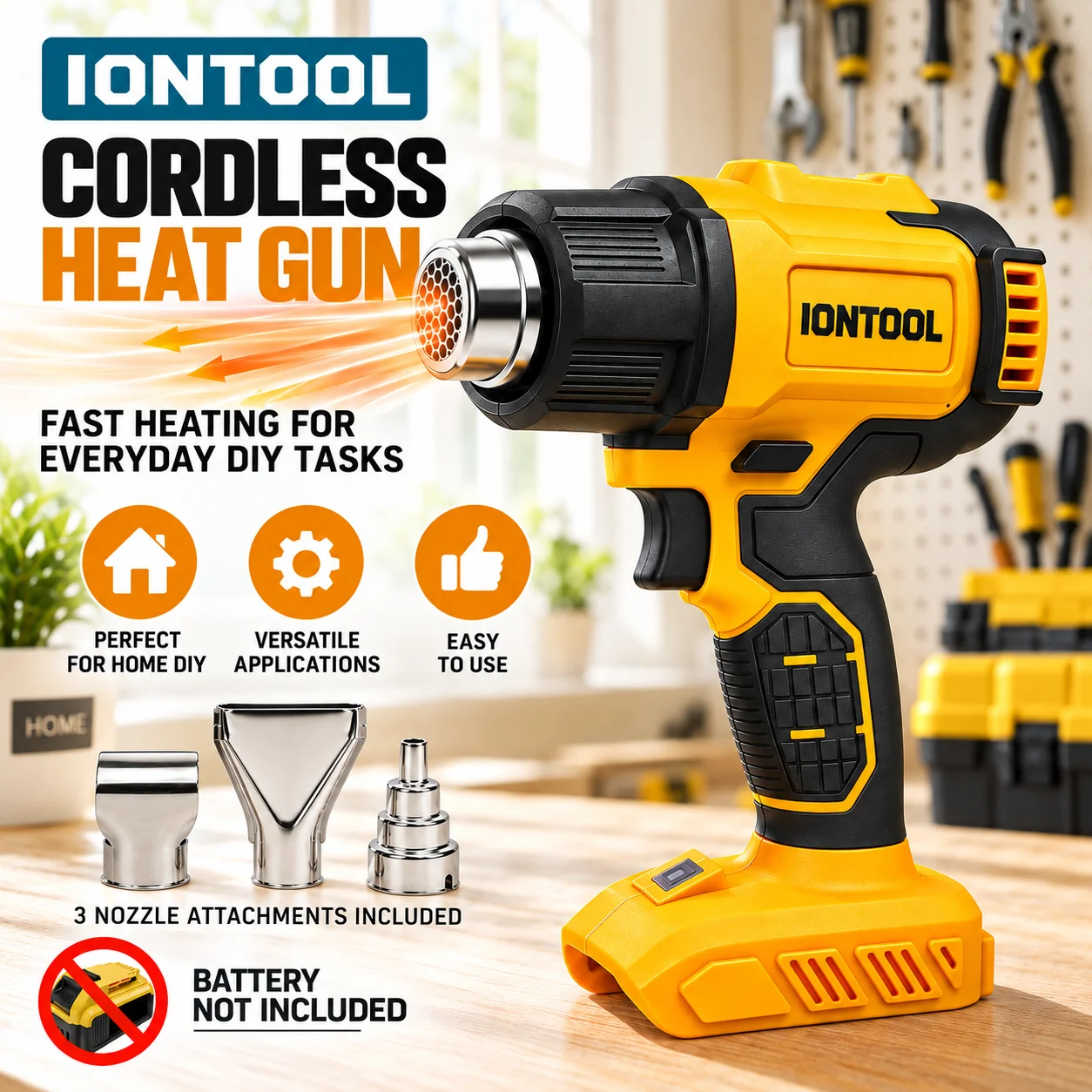 IONTOOL Brushless Cordless Hea - Cordless Heat Gun For Shrink Tubing 评论和价格